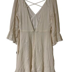 Lulu's Cream Mini Dress